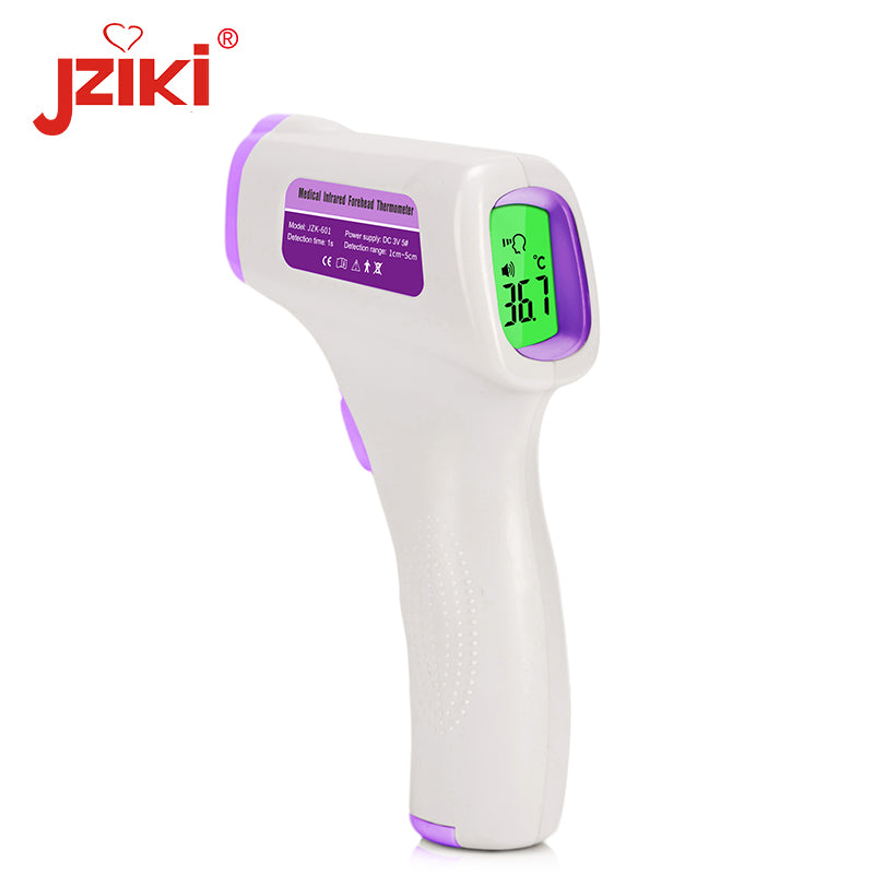 Infrared forehead thermometer  HS code 9025199010 JZK601