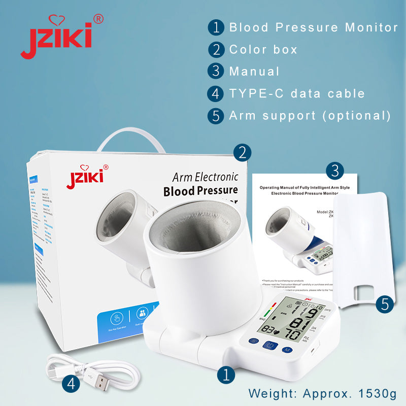 Upper arm blood pressure monitor HS CODE 9018902010  ZK-B886(LCD)